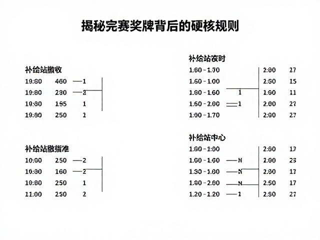 赛事分组与补给站撤收时间,揭秘完赛奖牌背后的硬核规则