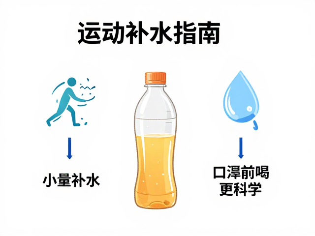 运动补水指南，少量补水，电解质，口渴前喝更科学