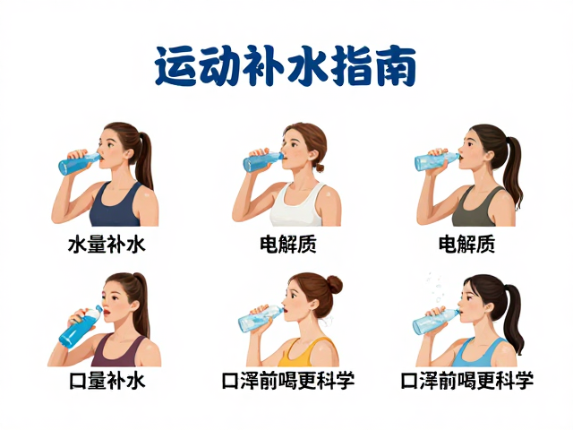 运动补水指南,少量补水,电解质,口渴前喝更科学
