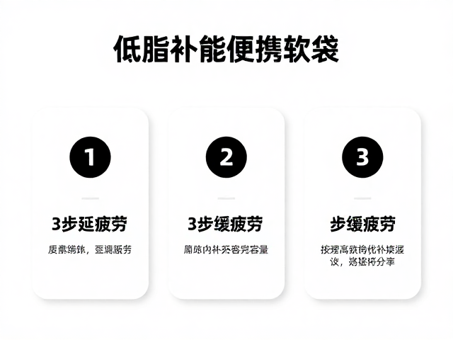 低脂补能便携软袋,3步延缓疲劳,上班族充电首选