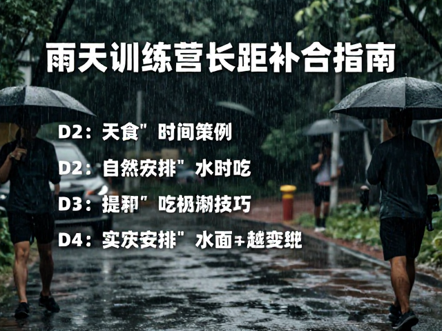 雨天训练营长距补给指南,防潮技巧与实战策略