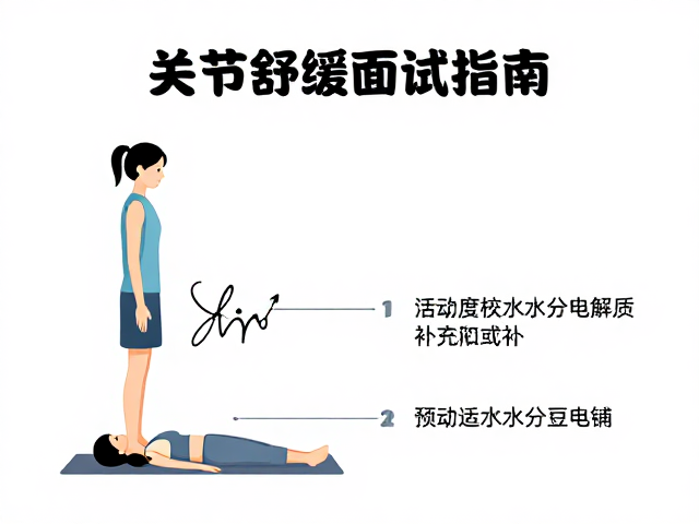 关节舒缓指南,活动度测试与充足水分电解质补充法