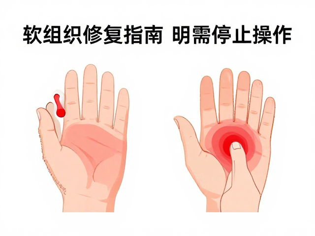 软组织修复指南,疼痛明显需停止操作,科学康复支持健康
