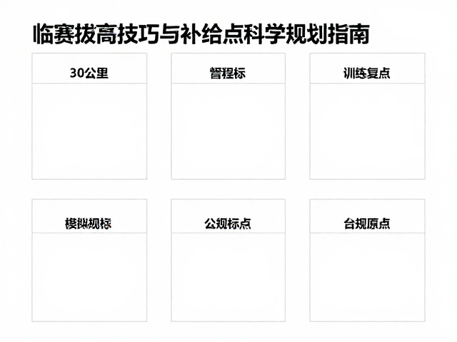 30公里模拟训练复盘，临赛拔高技巧与补给点科学规划指南