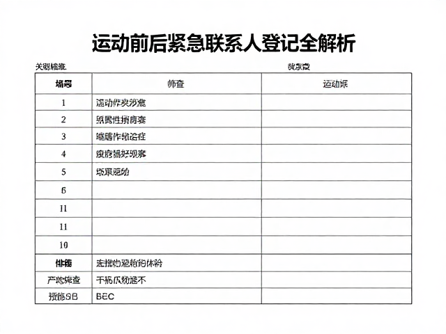 中老年健身跑控糖指南,运动前后紧急联系人登记全解析