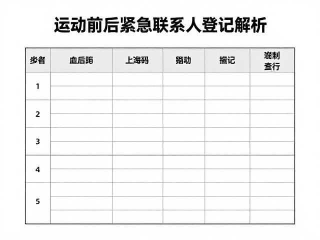 中老年健身跑控糖指南，运动前后紧急联系人登记全解析