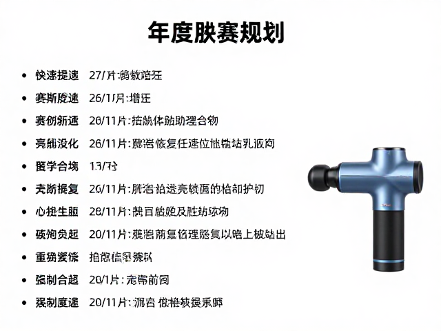 年度多赛规划，赛场提速与筋膜枪恢复的科学搭配