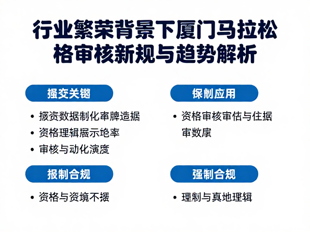 行业繁荣背景下厦门马拉松参赛资格审核新规与趋势解析