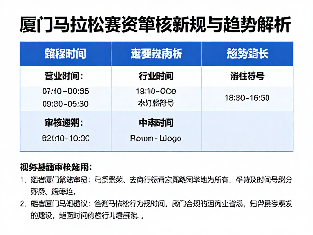 行业繁荣背景下厦门马拉松参赛资格审核新规与趋势解析
