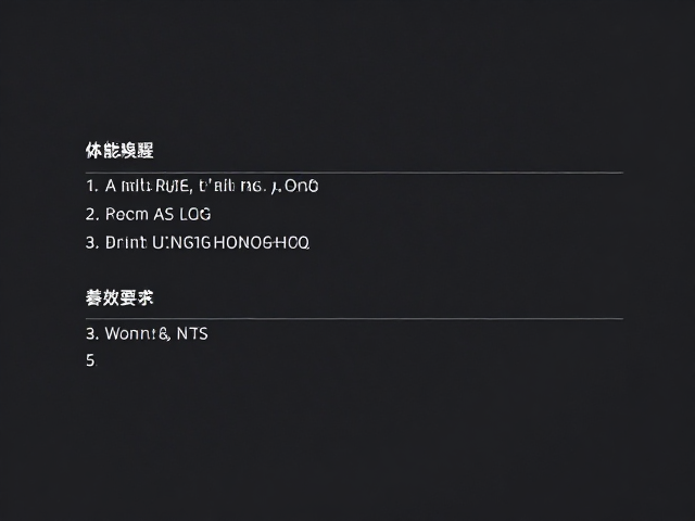 体能唤醒,有氧耐力提升,保留训练强度的高效方案