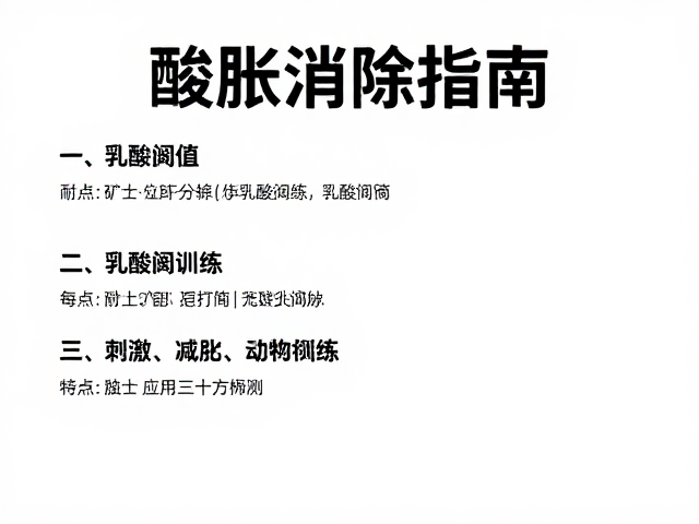 酸胀消除指南,耐力运动爱好者必看的乳酸阈值提升法