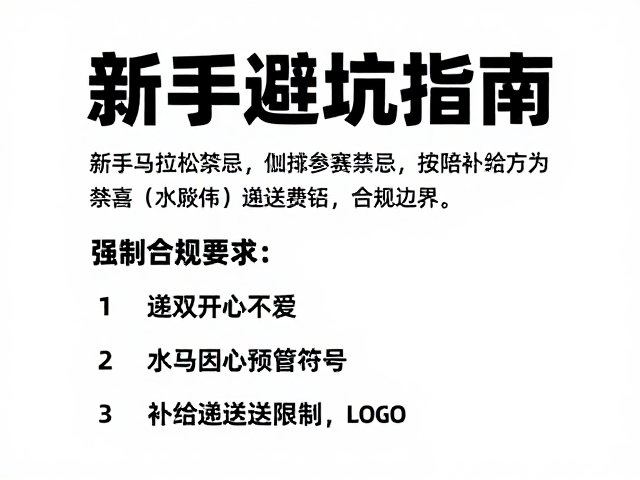 全程马拉松参赛禁忌与补给递送限制,新手避坑指南