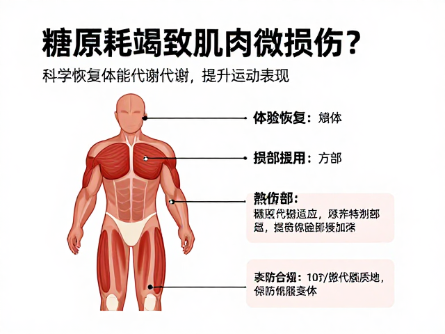 糖原耗竭致肌肉微损伤?科学恢复体能代谢,提升运动表现