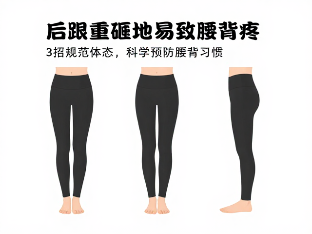 后跟重砸地易致腰背疼?3招规范体态,科学预防腰背疼痛