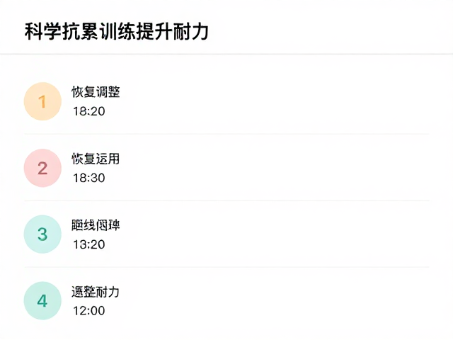 马拉松配速与恢复调整,科学抗累训练提升耐力