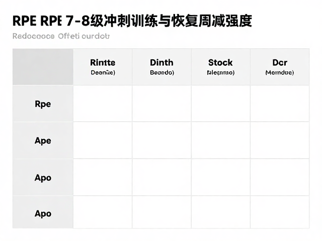 RPE 7-8级冲刺训练与恢复周减强度,科学提升运动表现