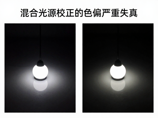 混合光源校正解决色偏严重失真，倒影参数优化指南
