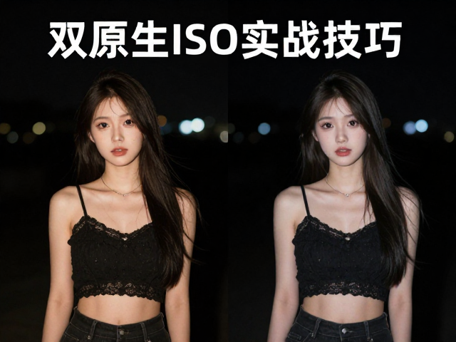 夜景人像参数详解，巧用环境光烘托氛围，双原生ISO实战技巧