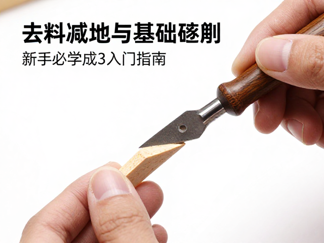 去料减地与基础凿削,去皮去节技法详解,新手必学的雕刻入门指南