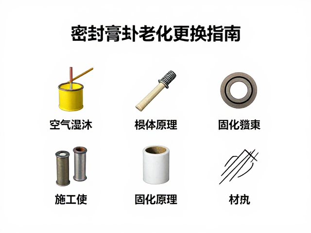 密封膏垫片老化更换指南,空气湿气固化原理与施工要点