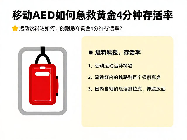 移动AED科普，运动饮料站如何提升急救黄金4分钟存活率？