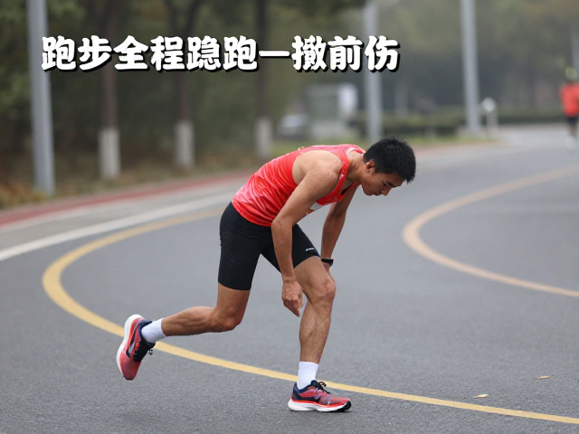 跑步全程稳跑技巧,身体微前倾与弯道路段贴线,提升配速不受伤