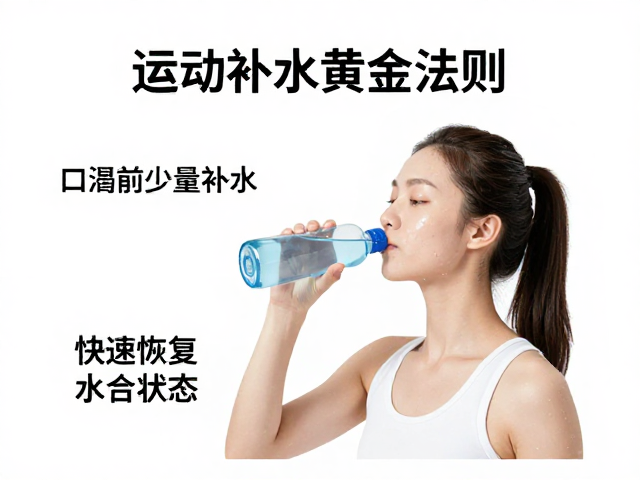 运动补水黄金法则，口渴前少量补水，快速恢复水合状态