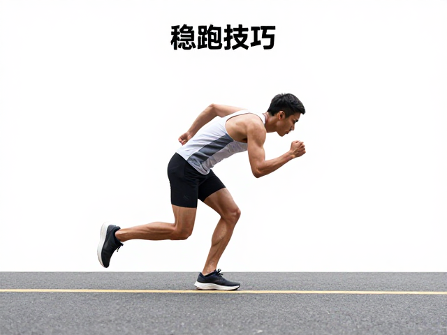 跑步全程稳跑技巧,身体微前倾与弯道路段贴线,提升配速不受伤
