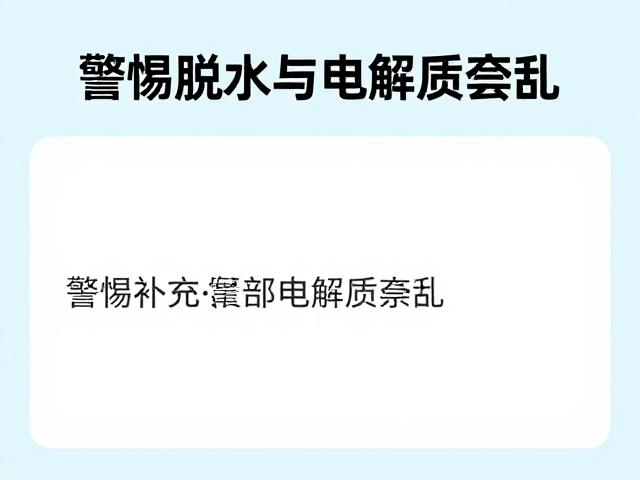 运动后如何快速恢复糖原?警惕脱水与电解质紊乱