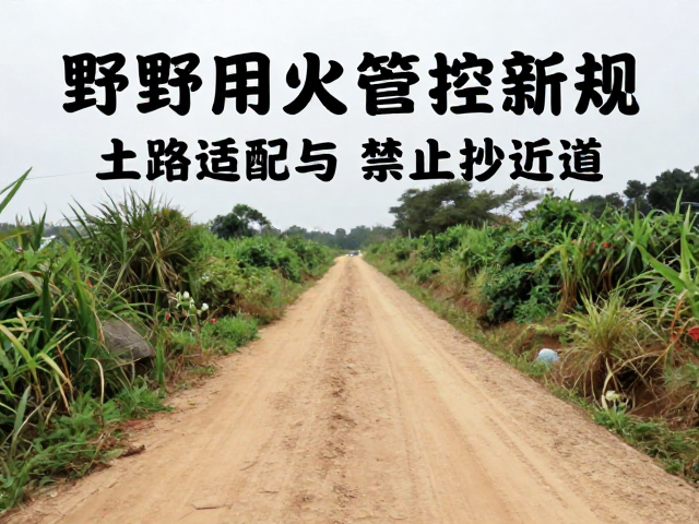 野外用火管控新规,土路适配与禁止抄近道指南