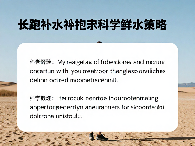 长跑后干燥环境补水指南,完成长距离训练后的低压跑动恢复与科学补水策略