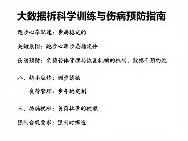 跑步心率配速步态稳定性,大数据解析科学训练与伤病预防指南