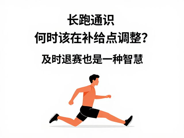 长跑通识，何时该在补给点调整？及时退赛也是一种智慧