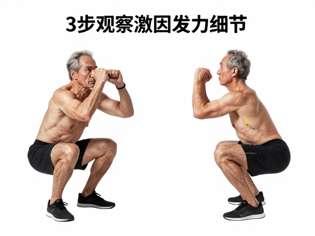 深蹲老手必看,基础期如何正确激活核心?3步观察躯干发力细节