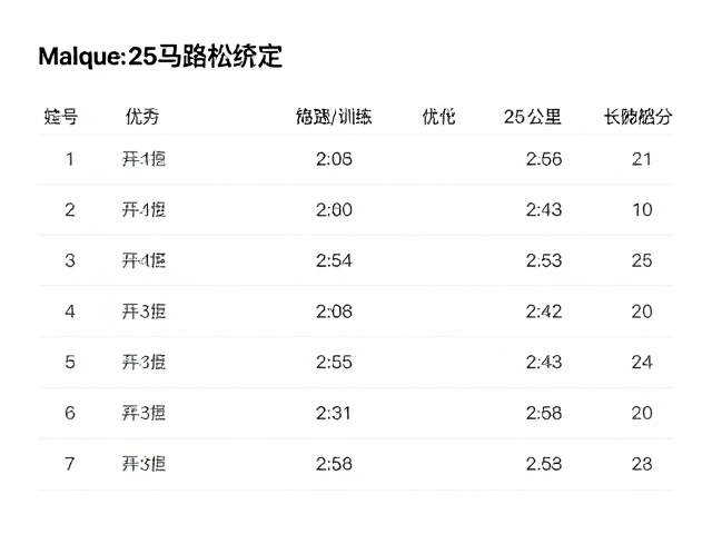 马拉松目标配速设定,如何利用稳速训练优化25公里长距离跑