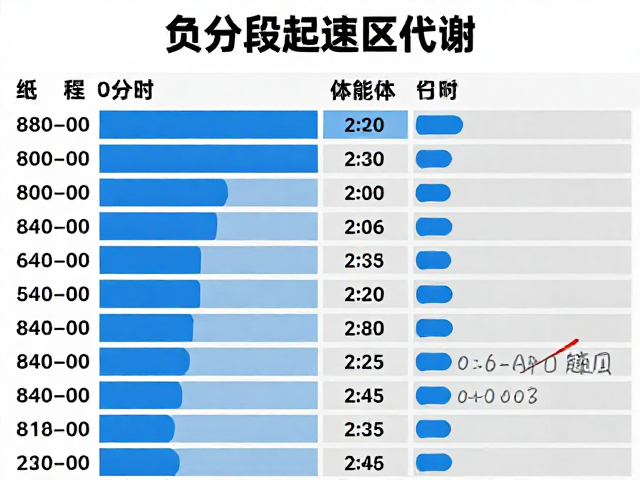 负分段策略,如何通过配速优化体能代谢,提升跑步效率