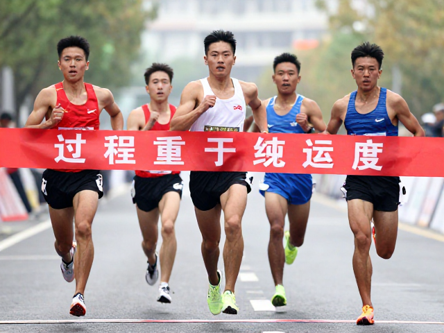 拼搏信念,过程重于结果,全力冲刺终点冲线那一刻