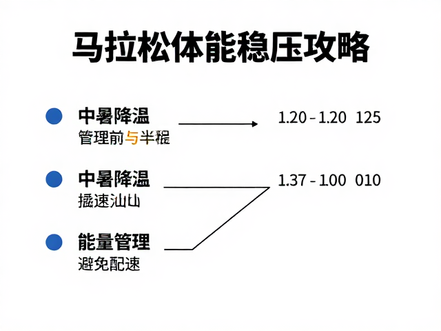 马拉松体能稳压攻略，中暑降温与避免前半程过快的策略