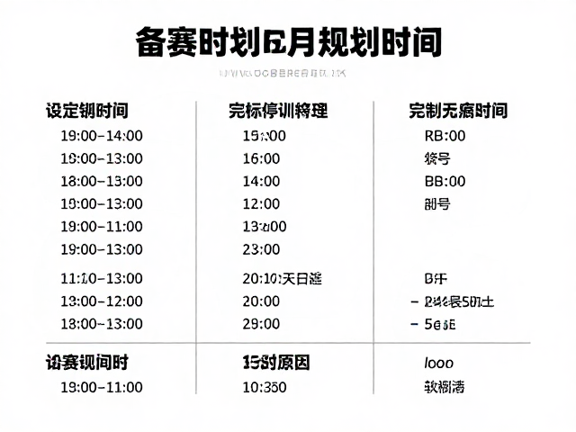 备赛规划指南，设定完赛时间与疼痛停训原则