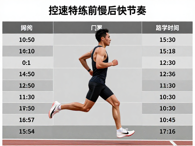 控速特训，掌握前慢后快节奏跑，提升跑步效率与耐力