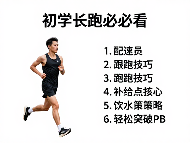 初学长跑必看,配速员跟跑技巧与补给点饮水策略,轻松突破PB