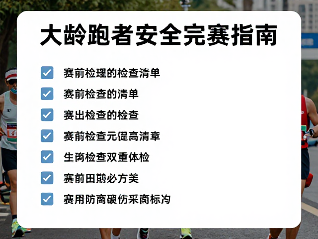 大龄跑者安全完赛指南，赛前检查清单助你轻松破局