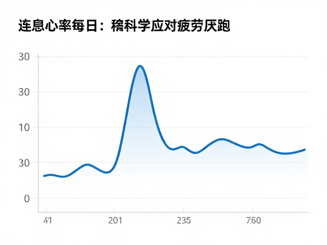 连跑稳态下每日心率变化，科学应对疲劳厌跑