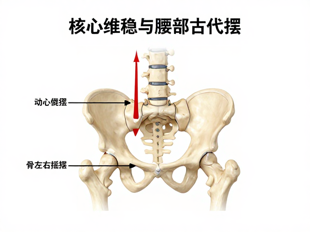 核心维稳与腰部代偿,如何避免骨盆左右摇摆?