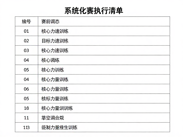 赛前调态,目标配速演练,核心力量训练,跑者赛前高效备赛指南