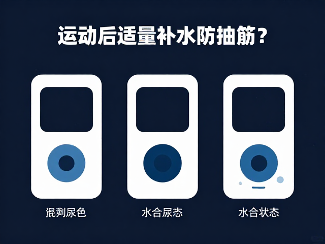 运动后如何适量补水防抽筋?看尿色判断水合状态