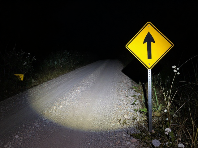 夜跑砂石路必备，越野巡线路标识别与强制照明指南
