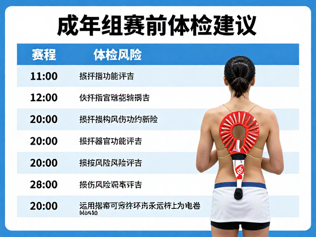 成年组赛前体检建议,赛程分级下的健康保障指南