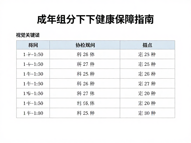 成年组赛前体检建议,赛程分级下的健康保障指南