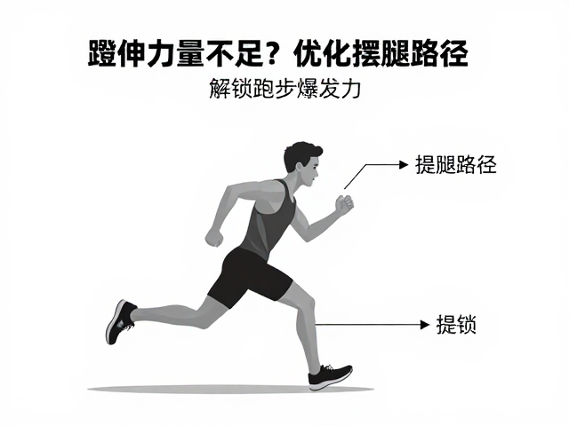 蹬伸力量不足？优化摆腿路径，提踵技巧，解锁跑步爆发力